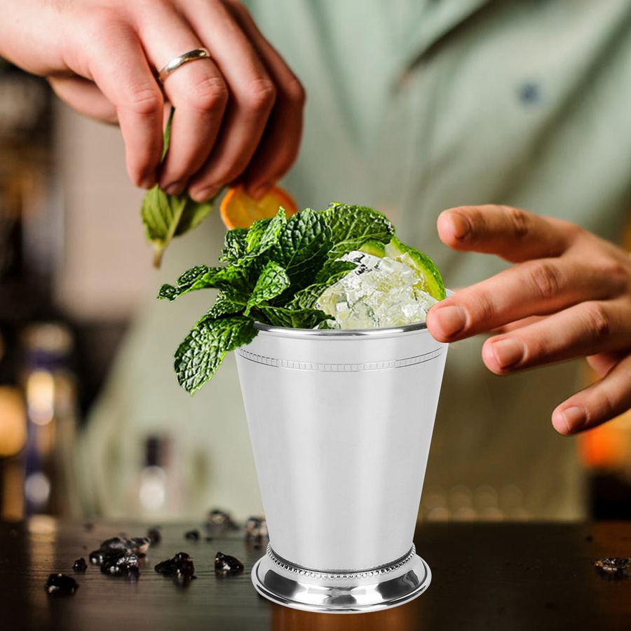 TOMTOP JMS Cocktailbecher aus Edelstahl in Silber für Mojito und Mixgetränke - Bild 2