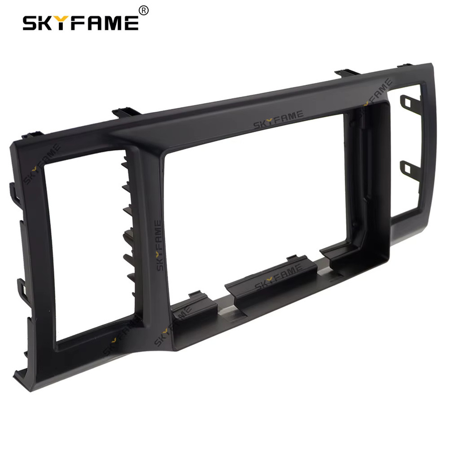 SKYFAME Auto-Rahmenadapter mit Canbus-Box Decoder für Android Radio Armaturenbrett-Einbausatz für Volkswagen Caravelle 6 T6, Schwarz - Bild 3