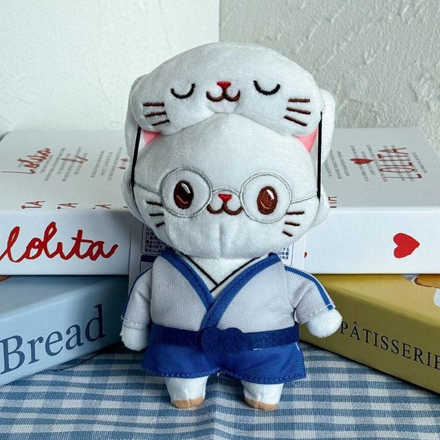 Yiran toy Gintama Sakata Gintoki Cross Dressing Katzen-Serie, Plüsch Schlüsselanhänger, ab 14 Jahren - Bild 1