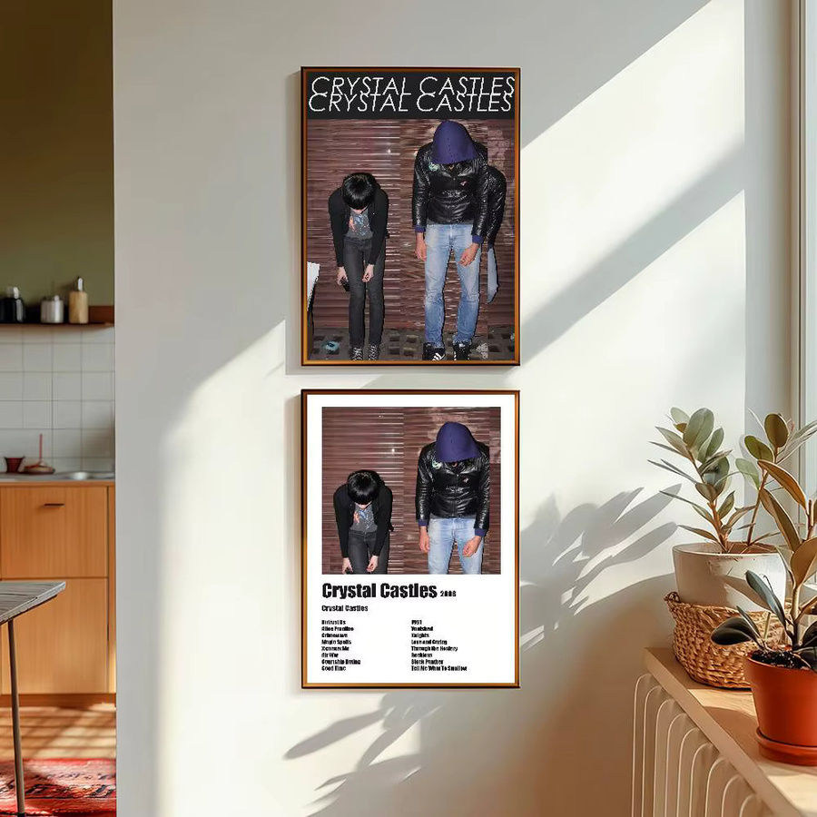 Crystal Castles Musikposter Wanddekoration Portrait B: 30,0 cm, H: 30,0 cm, T: 21,0 cm - Bild 5
