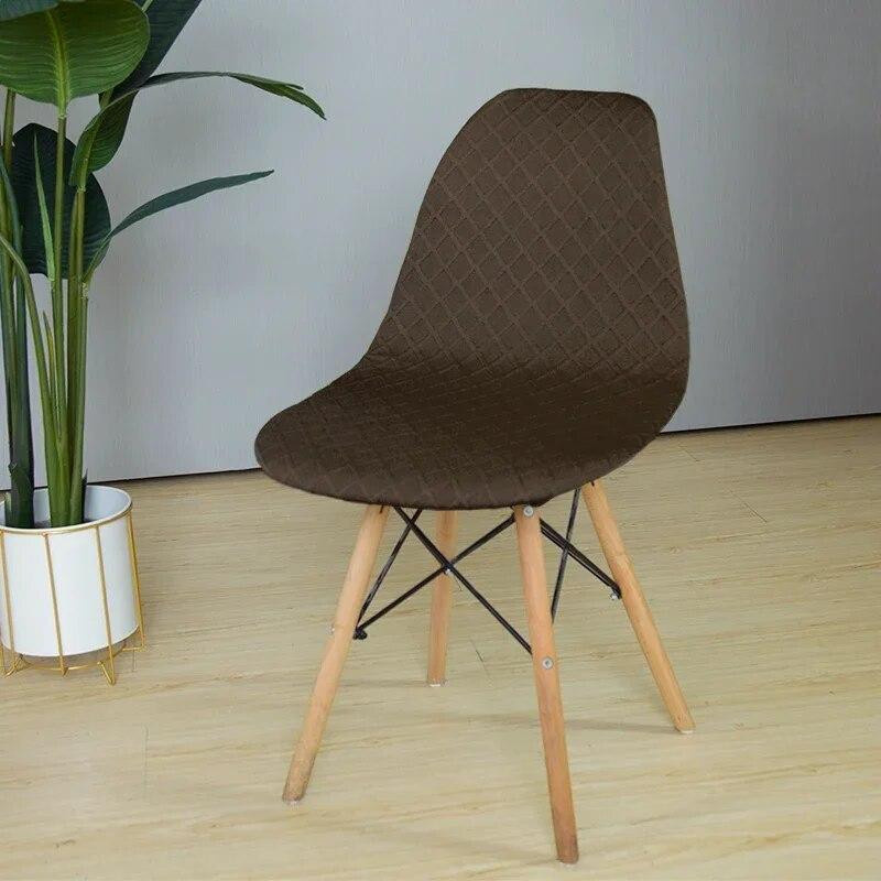 BC-Warm Home Elastischer Schalen-Stuhlbezug aus Jacquard-Stretch-Material, Abnehmbarer Schonbezug für Esszimmerstühle, Waschbar - Bild 3
