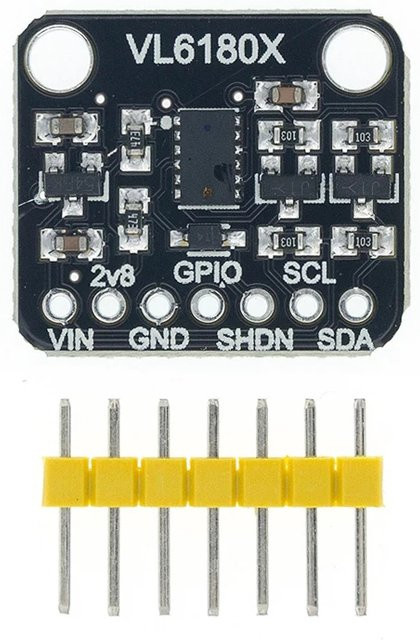 AITEXM ROBOT VL6180X Optisches Entfernungsmesser Sensor Modul mit I2C Schnittstelle für Arduino in Schwarz - Bild 1