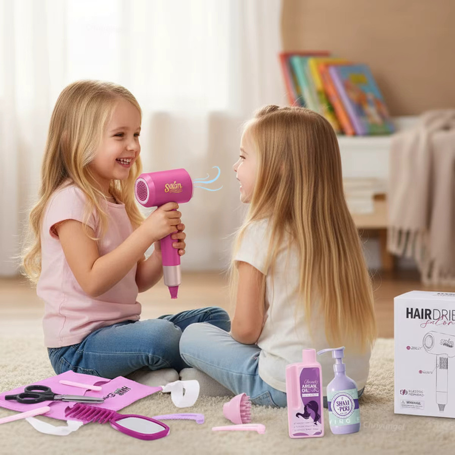 Chriyungel Kinder Schönheitssalon Set, Haar Styling Make-Up Spielzeug - Bild 2