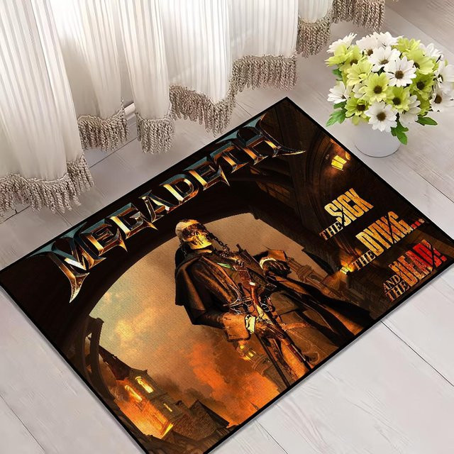 Rutschfeste Fußmatte Megadeth Band von Wucifang Jewelry, Mehrfarbig, B/T: 60 x 40 cm - Bild 1