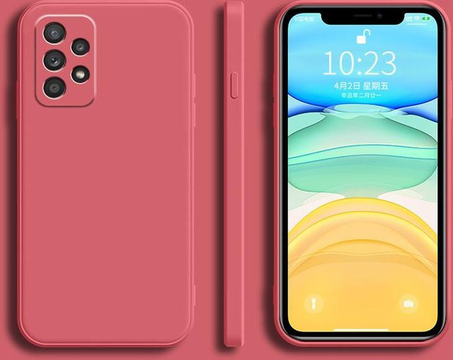 Samsung Galaxy A53 A73 A33 A23 A13 4G 5G Silikon Case in Pink mit Kameraschutz - Bild 1