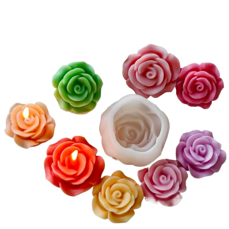 LONTL 3D Mini Rose Silikonform für DIY Handwerk aus Harz, Gips, Zement, Seife oder Schokolade - Bild 2