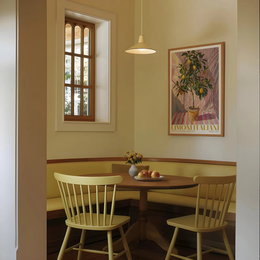 SHENCHEN Zitronenbaum-Poster Limoni Italiani Botanik-Druck im mediterranen Sommer-Stil, Mehrfarbig - Bild 3