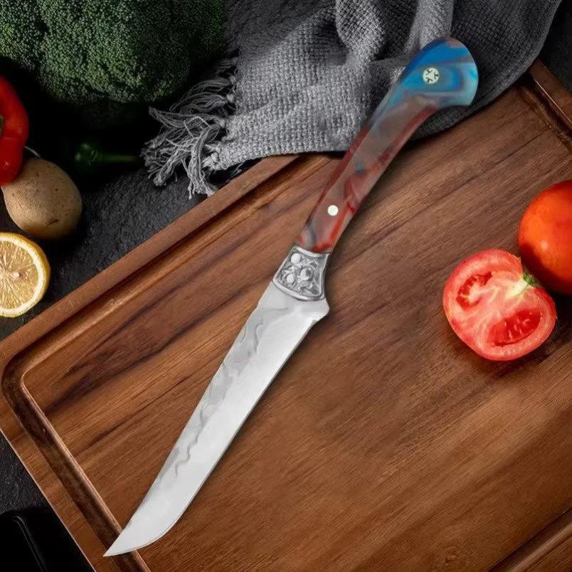 GuanQi Profi Ausbeinemesser aus geschmiedetem Edelstahl mit Harz-Griff für Fleisch, Obst und Gemüse - Bild 6