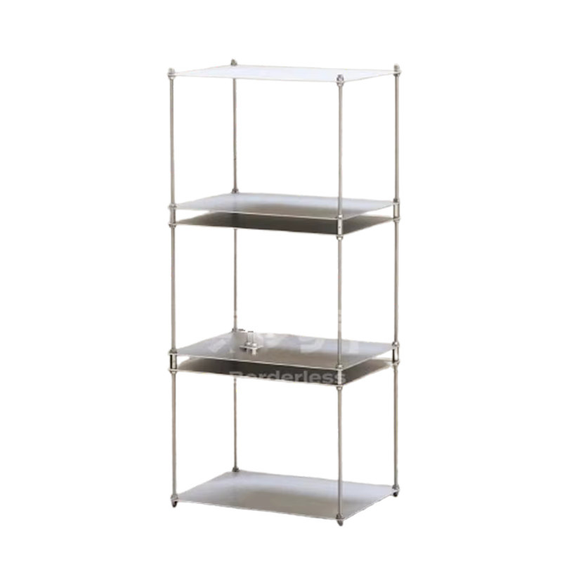 Modernes Aufbewahrungsschrank-Set von DUTRIEUX aus Metall für Wohnzimmer und Flur mit Türen und offenen Regalfächern - Bild 4