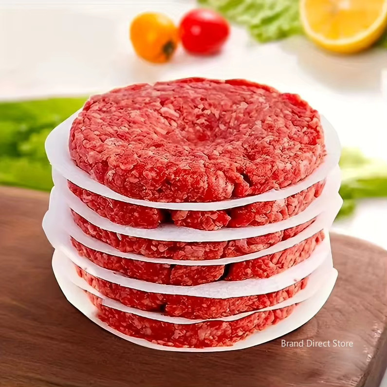 Weißes Hamburger-Patty-Wachspapier für gefrorene Burger-Patties, Durchmesser: 11 cm - Bild 2