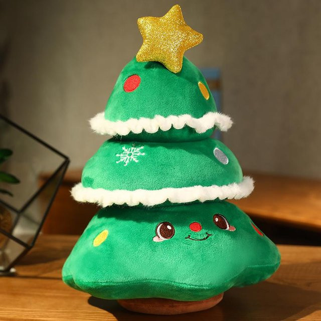 BC Pet Supplies Weihnachtsschmuck Apfel Elch Baum Schneemann, Plüschtiere, ab 3 Jahren - Bild 1