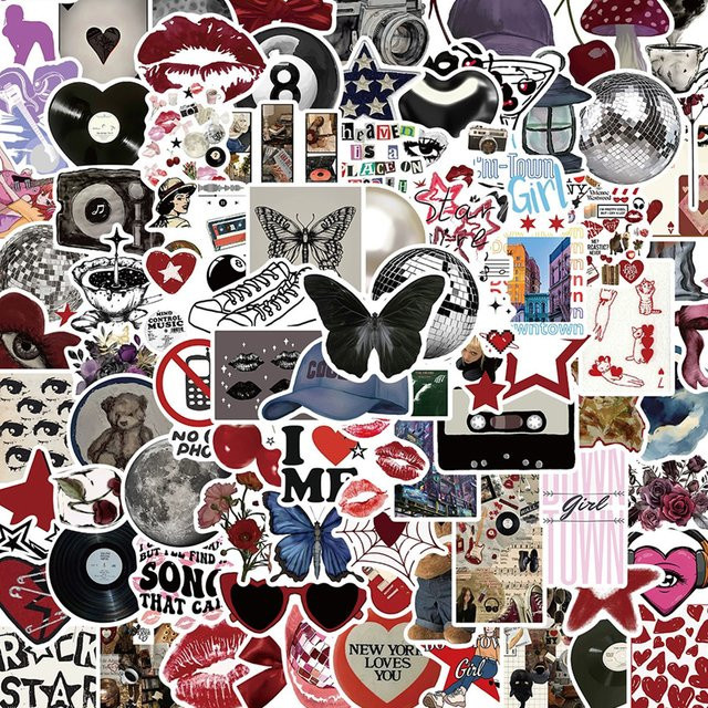 Charile Artsy Cartoon Aufkleber, multicolor, 10-teiliges Set - Bild 1