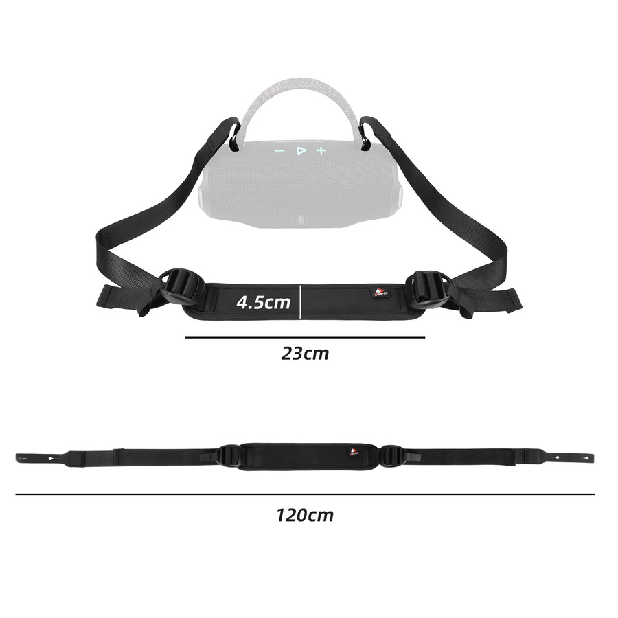 Verstellbarer Ersatz-Diagonal-Schultergurt für JBL Charge 6 in Schwarz - Bild 4