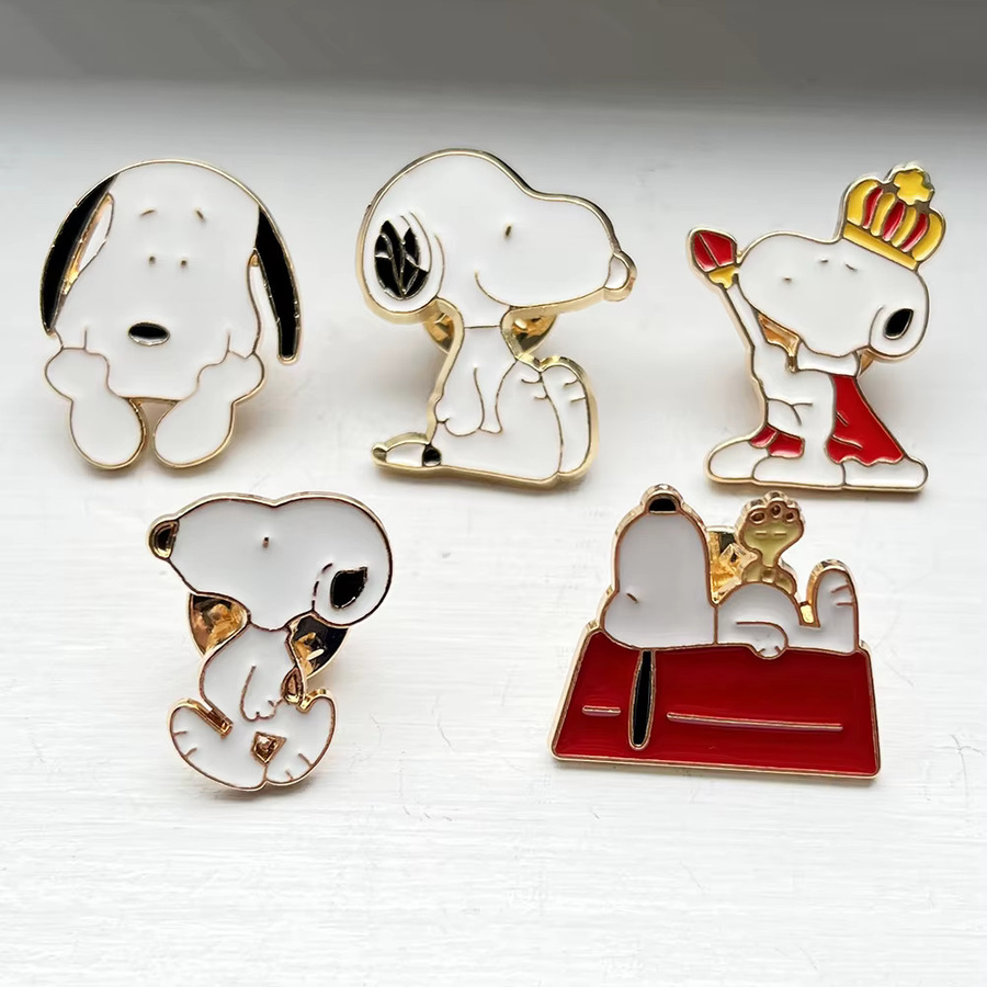MINISO Anime Hund Emaille Pins Set, Cartoon Revers Brosche, Unisex - Bild 3