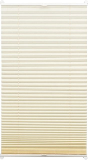 Gardinia EasyFix Plissee mit 2 Bedienschienen, Farbe: Elfenbein/Beige, B: 95 cm, H: 130 cm - Bild 1