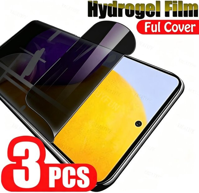 3er Pack Datenschutz Hydrogel Displayschutzfolie für Samsung Galaxy A-Serie (A12, A13, A15, A16, A23, A24, A34, A35, A36, A52, A52s, A54, A55, A56, A71, A72, A73) - Bild 1
