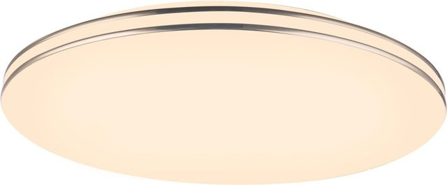 Globo LED-Deckenleuchte Pierre in Weiß-Chrom, rund, Durchmesser: 37 cm - Bild 1