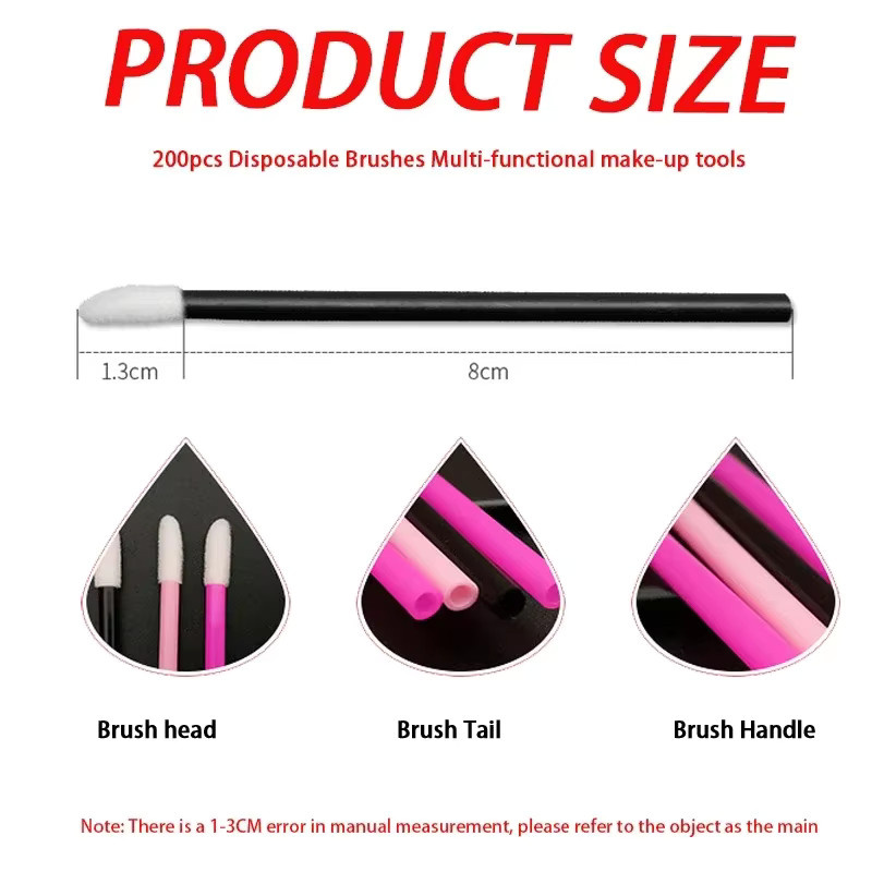 Andralyn Make-Up Microbrush, Lippen- und Wimpernpinsel, Unisex - Bild 2