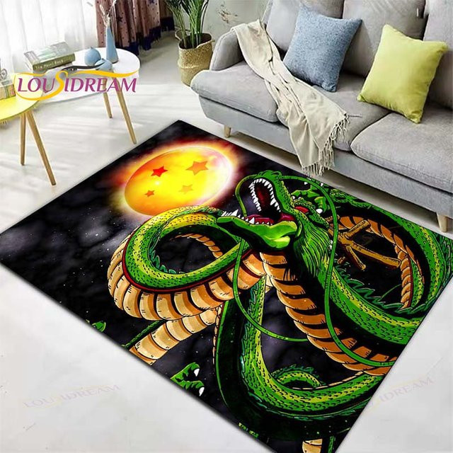Yunheng Anime Dragon Ball Goku Kinderspielteppich mit 3D-Druck, Waschbarer Spielteppich für Wohnzimmer und Schlafzimmer, B/T: 60 x 40 cm, Mehrfarbig - Bild 1