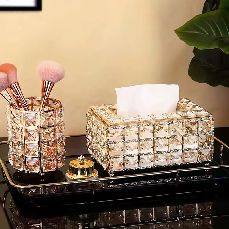 Transparente Taschentuchbox aus Acryl als dekorativer Taschentuchhalter für Wohnzimmer, Couchtisch und Schreibtisch - Bild 1