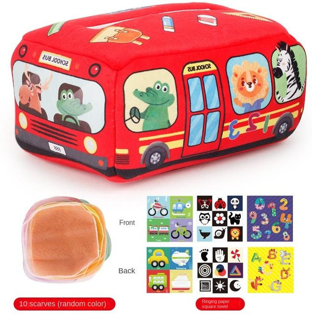 Kidsly Magische Taschentuchbox, Montessori-Spielzeug, Rot - Bild 1