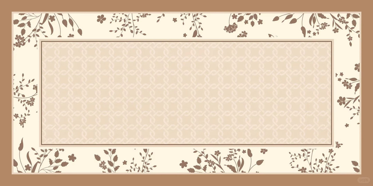 VIKAMA Tischdecke im Landhausstil mit floralem Muster, wasserabweisend und ölbeständig, beige, rechteckig - Bild 4