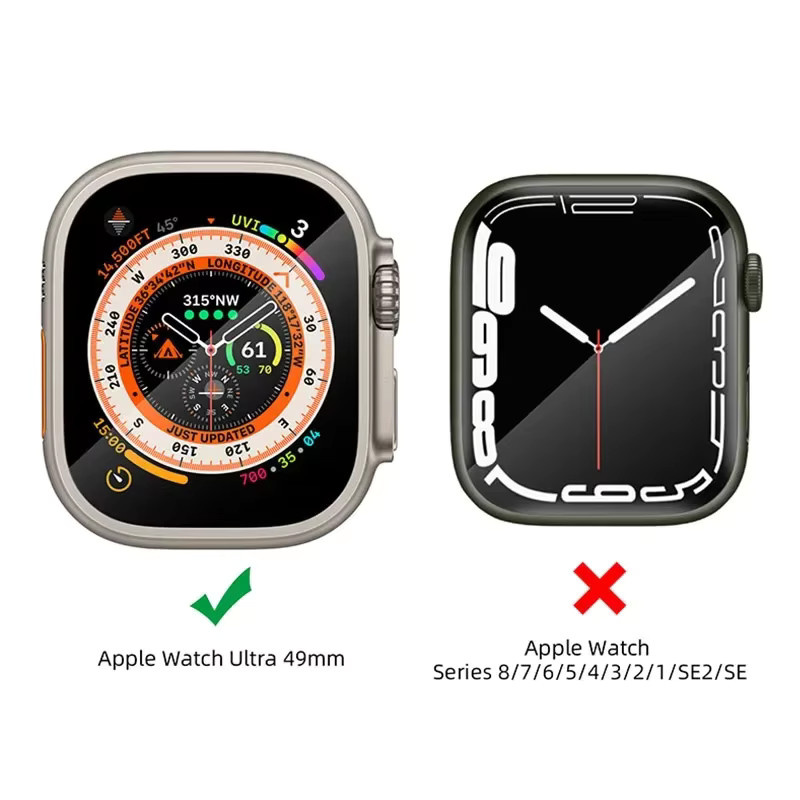 Apple Displayschutzfolie aus gehärtetem Glas, Apple Watch Ultra 49mm - Bild 4