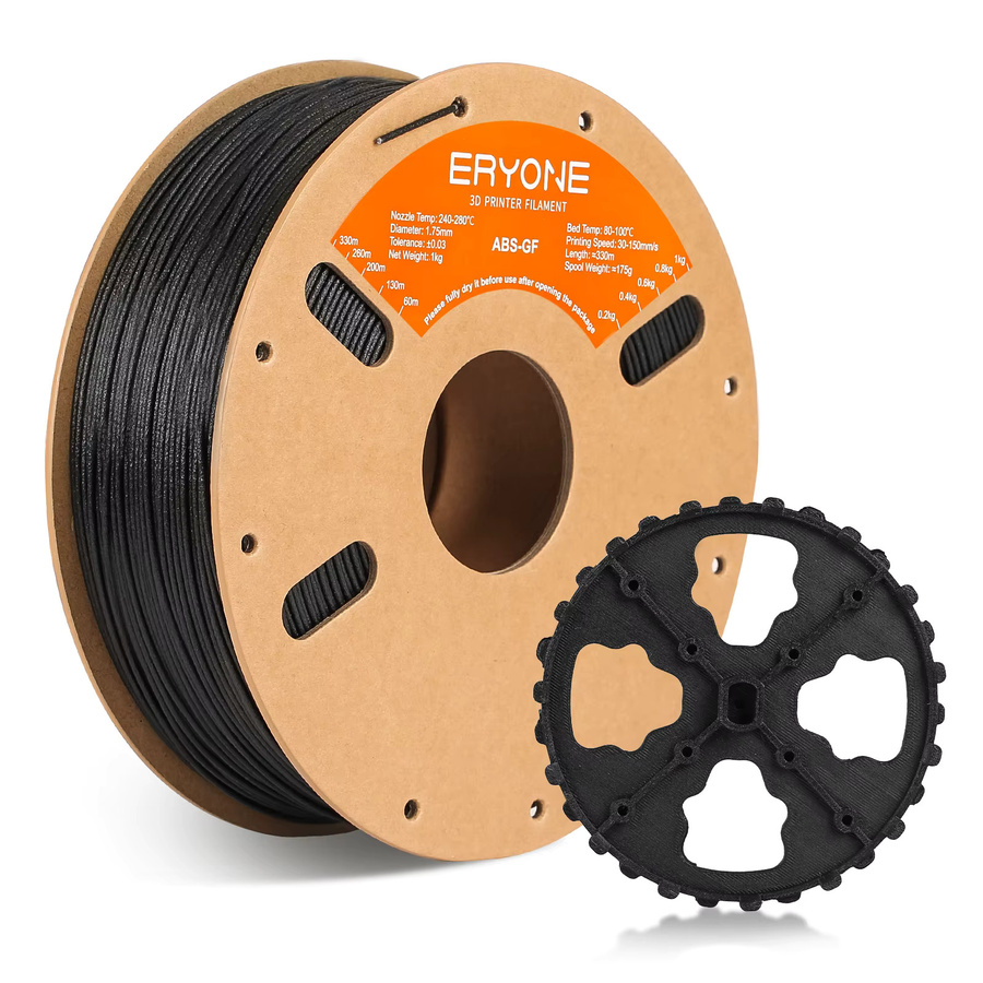 ERYONE Premium Glasfaser-ABS-Filament für FDM-3D-Druck, 10% Glasfaseranteil, Schwarz oder Weiß - Bild 5