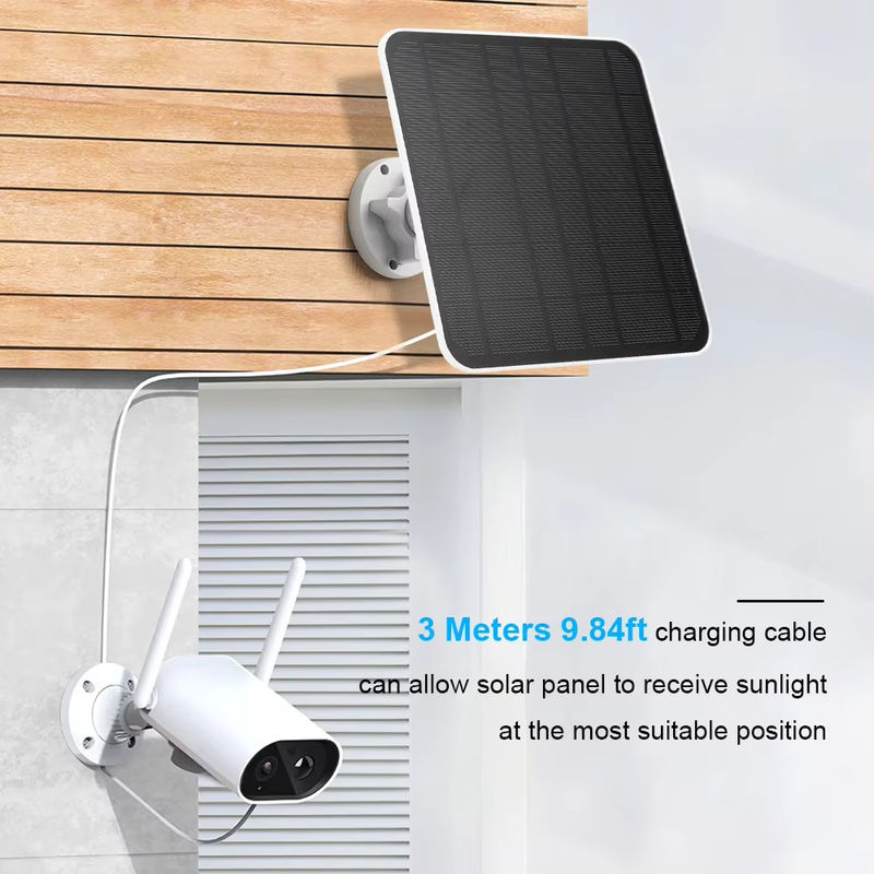 Eufy Solarpanel 20 W mit 360 Grad verstellbarer Halterung, IP65 wasserdichtes Solar-Ladegerät für Eufycam 3/3C/2/2C/2 Pro, Schwarz - Bild 4