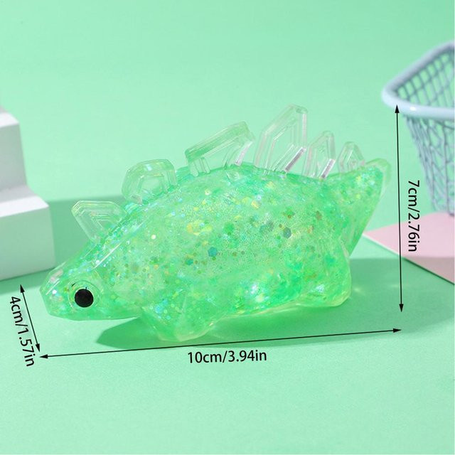 BC Pet Supplies Dinosaurier Quetschspielzeug, Weichgummi - Bild 1