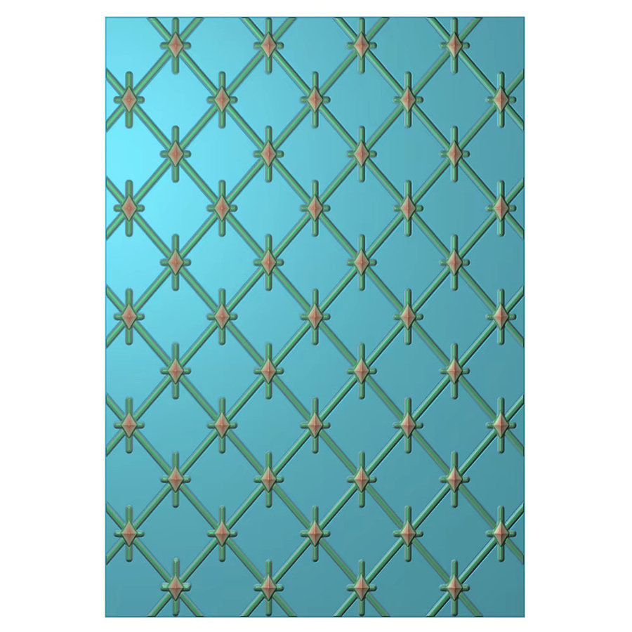 Rechteckiges 3D-geprägtes Scrapbook-Werkzeug aus Kunststoff für DIY-Bastelbedarf und dekorative Kartenhintergründe - Bild 2