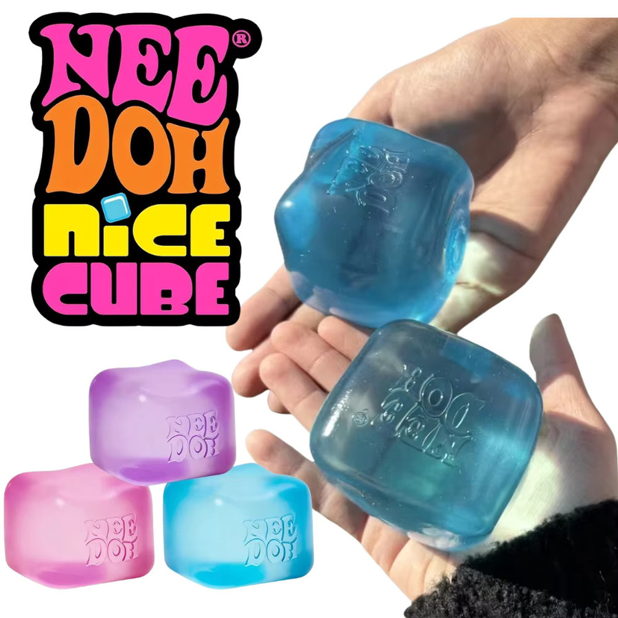Schylling NeeDoh Nice Cube Sensorisches Quetschspielzeug zur Angstlinderung in Multicolour - Bild 2