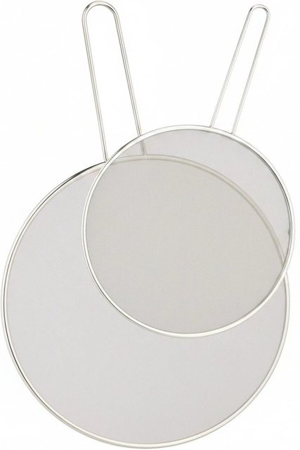 Relaxdays Fettspritzschutz aus Edelstahl in Silber, 2er Set, B: 50 cm, H: 33 cm, B: 41,5 cm, H: 25 cm - Bild 1