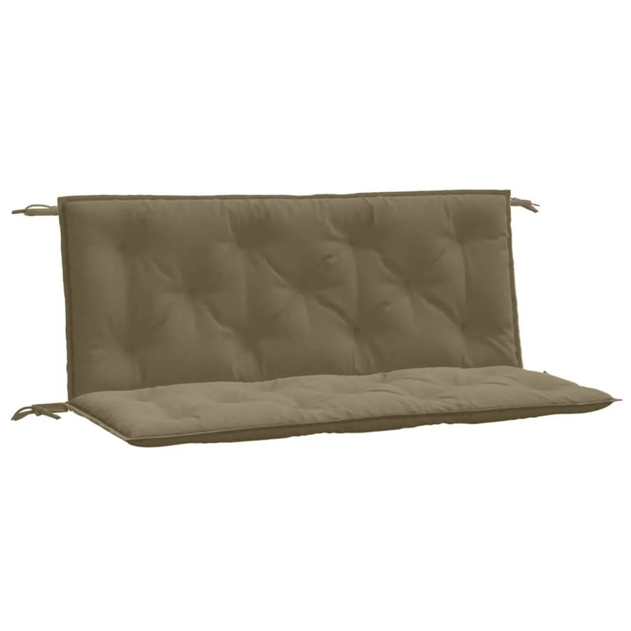 vidaXL Gartenbank-Auflagen 2er-Set Melange Taupe aus Polyester, B/T/H: 120 x 50 x 7 cm - Bild 2