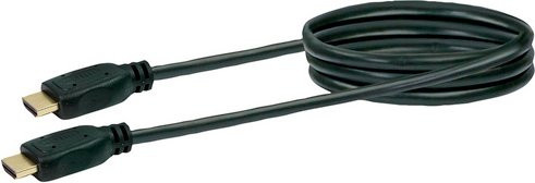 Schwaiger HDMI-Kabel mit Ethernet/LAN in Schwarz, 2 m Länge für UHD-Übertragung - Bild 1