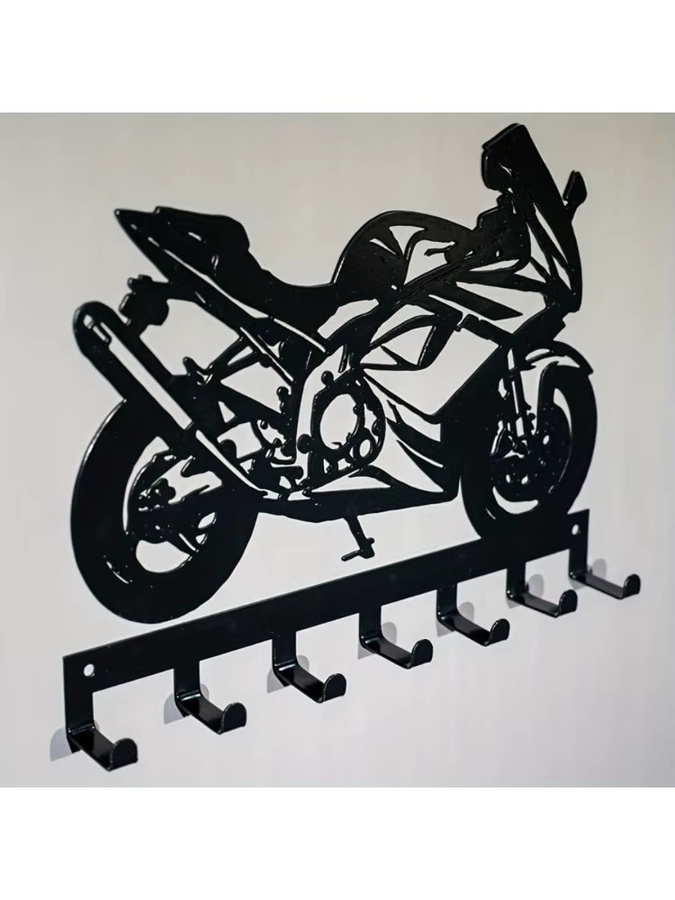 Knight Dream 7er-Pack Wandhaken-Set aus rostfreiem Metall in Schwarz zur Wandmontage für Bad und Küche - Bild 6