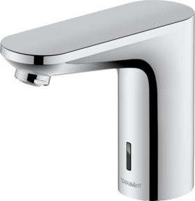 Duravit Infrarot-Waschtischarmatur mit Sensor, Chrom, Ausladung: 12,2 cm - Bild 1