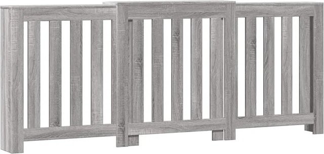 vidaXL Heizkörperverkleidung im Latten-Design in Grau Sonoma, B/T/H: 205 x 21,5 x 83,5 cm - Bild 1
