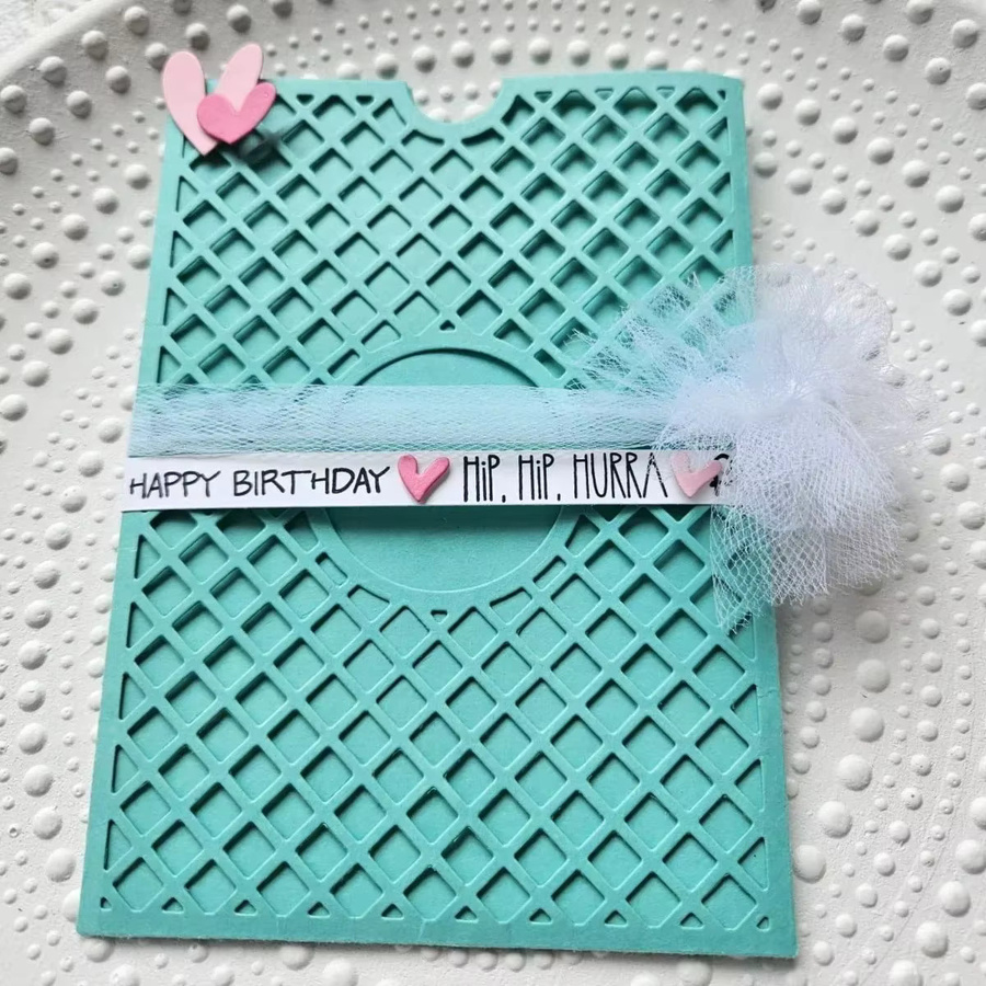 Metall-Stanzformen Chinesische Pflaume für Scrapbook und DIY-Grußkarten in Türkis - Bild 1