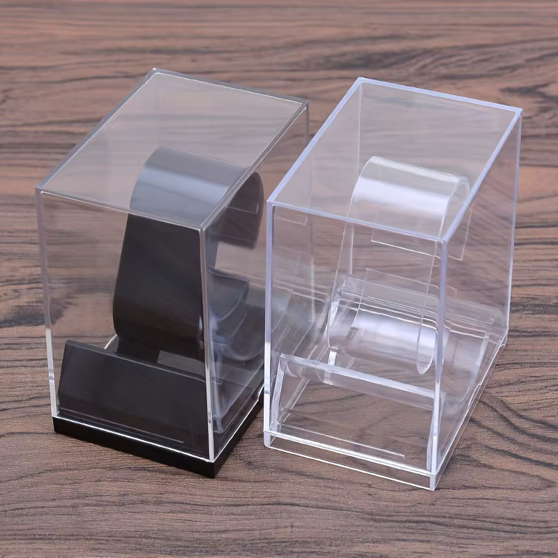Uhrenständer Kunststoff, Schwarz, Transparent - Bild 2