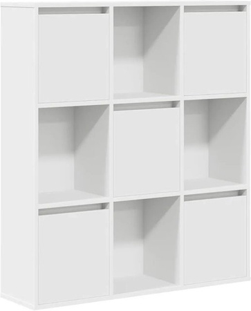 vidaXL Bücherregal Weiß B/T/H: 89 x 24 x 101,5 cm