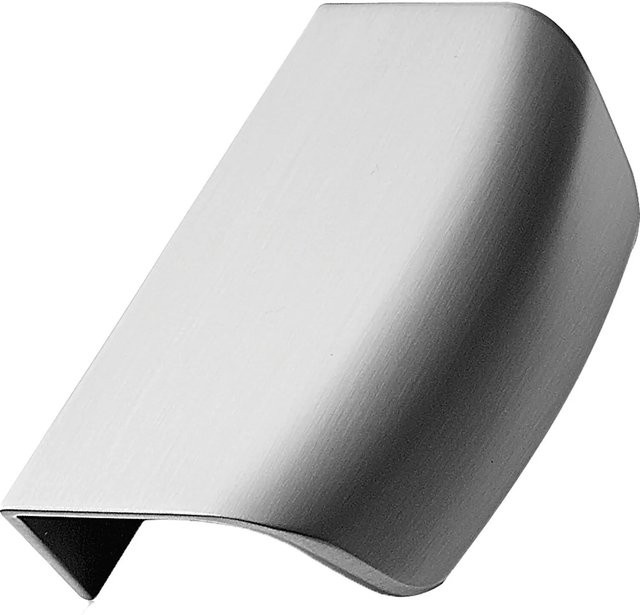 Furnipart Griffleiste La in Zinkdruckguss mit Edelstahl-Effekt, Farbe: Silber, Breite: 64 mm, Höhe: 96 mm - Bild 1