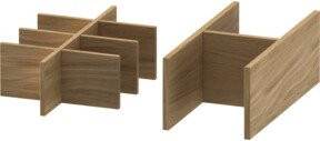 Duravit Einrichtungssystem Universal Set in Natur Oak Solid, Farbe Beige/Braun, B/T/H: 34,7 x 32,1 x 12,0 cm - Bild 1