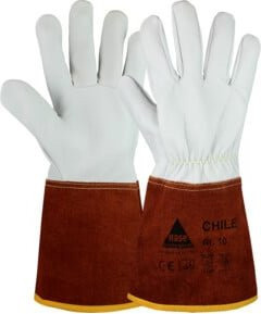 Hase Chile Schweißerhandschuh aus weißem Schafsnappaleder Größe 10 - Bild 1