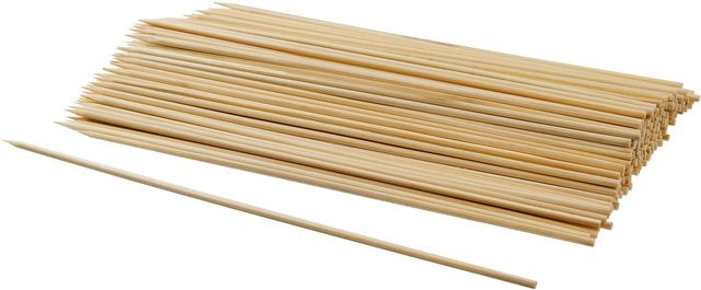 Fackelmann Schaschlikspieße aus FSC-zertifiziertem Birkenholz, 100 Stück, Länge: 25 cm - Bild 1