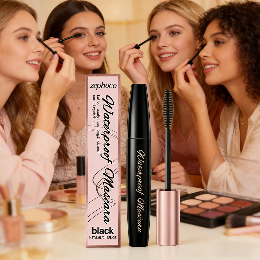 zephoco Mascara, wasserfest, schwarz, Volumen und Verlängerung - Bild 4