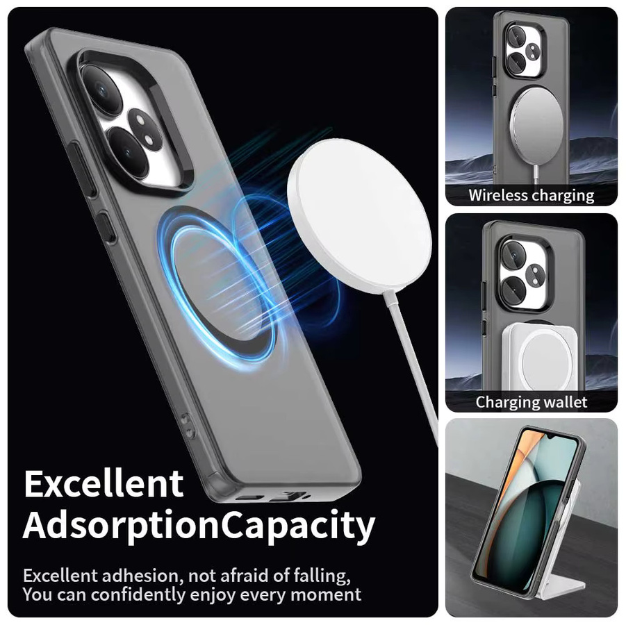 Magnetische kabellose Schutzhülle für Realme GT6 GT6T GT Neo6 SE GT Neo6 C63 C61 in transparenten Candy-Farben - Bild 2