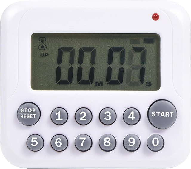 Digitaler LCD-Küchentimer CosyHome mit Countdown-Funktion und Alarm, Grau - Bild 1