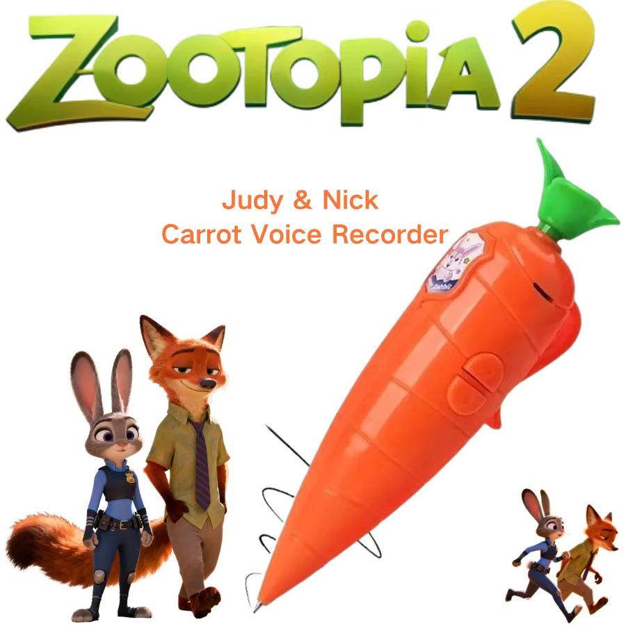 Disney Zootopia Judy & Nick Karotten-Sprachrekorder, Elektronisches Soundspielzeug - Bild 3