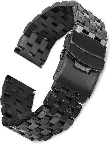 Sweetown Uhrenarmband Edelstahl, 20mm, grau, Unisex - Bild 1